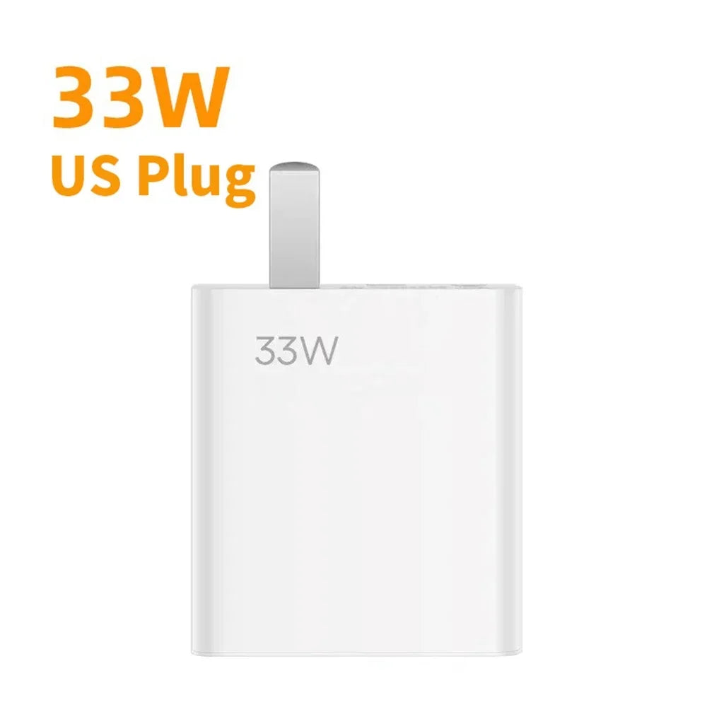 USB 33W Charger Quick Charge 3.0 Phone Adapter For iPhone 15 Huawei Samsung Xiaomi Oneplus EU/US Plug Mobile Phone Wall Charger