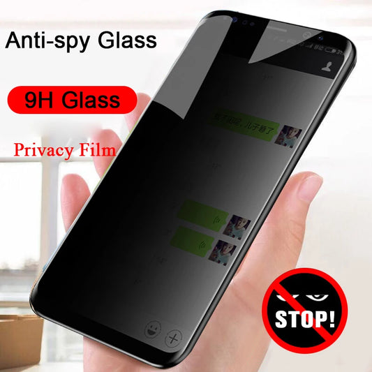 Privacy Tempered Glass for Samsung Galaxy S24 S23 Plus Anti-spy Screen Protector Fingerprint Function for Samsung S22 S21 S25