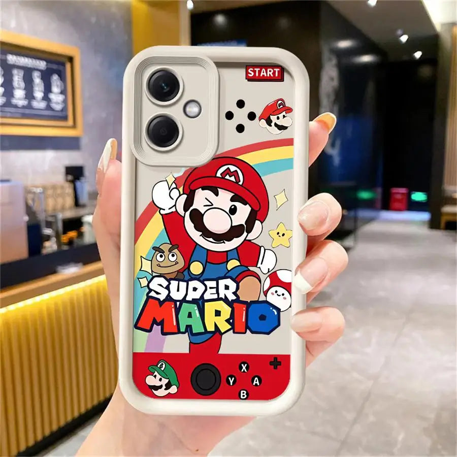 Super M-Marios Bros Game Phone Case for Xiaomi Redmi 12C 13 13C 12 4G A1 A2 Plus A3x Poco X3 Pro C51 C50 C61 soft funda case