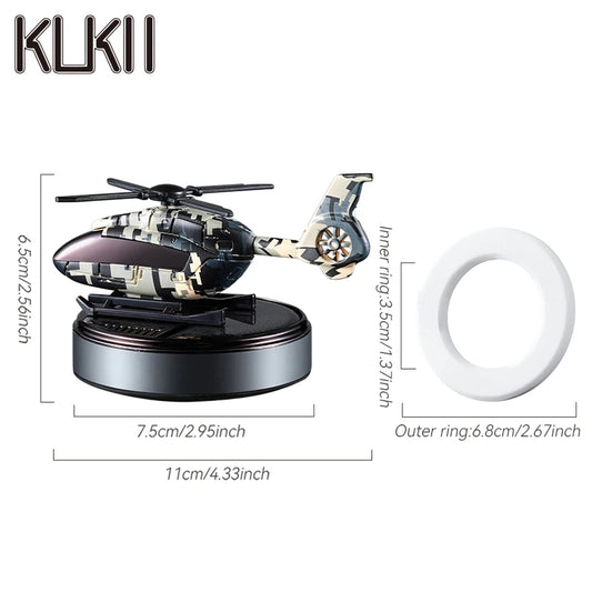 DIY Perfume Odorless solar powered energy car accessories helicopter ornaments air fresheners decorations fragrance diffuser men