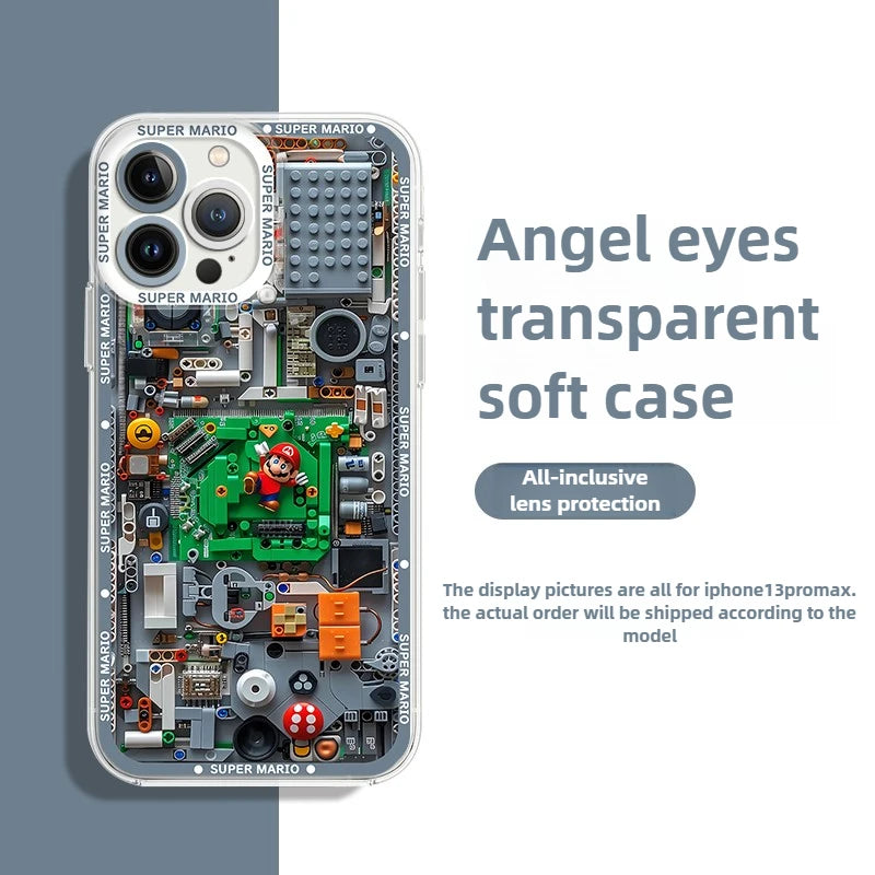 Super M-Marios Bros Clear TPU Case for Xiaomi Redmi Note 14 13 12 5G Plus 11 Pro 14C 13C 12C 10S 9 4G A2 A1 Soft Silicone Cover