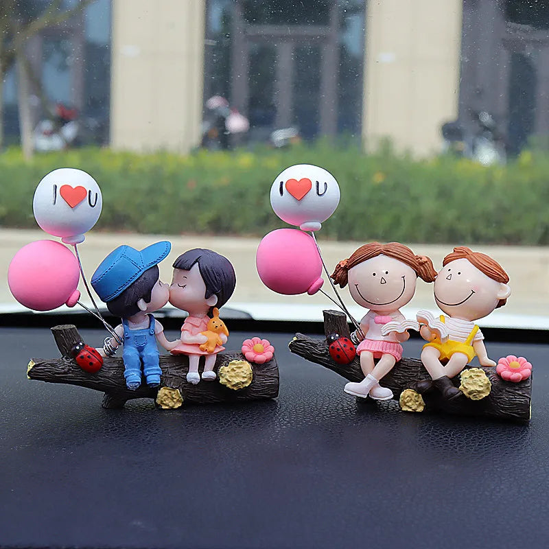 1pc New Tree Branch Couple Car Decoration Creative Car Decoration Fashion Creative Car Accessories Automotive ornaments
