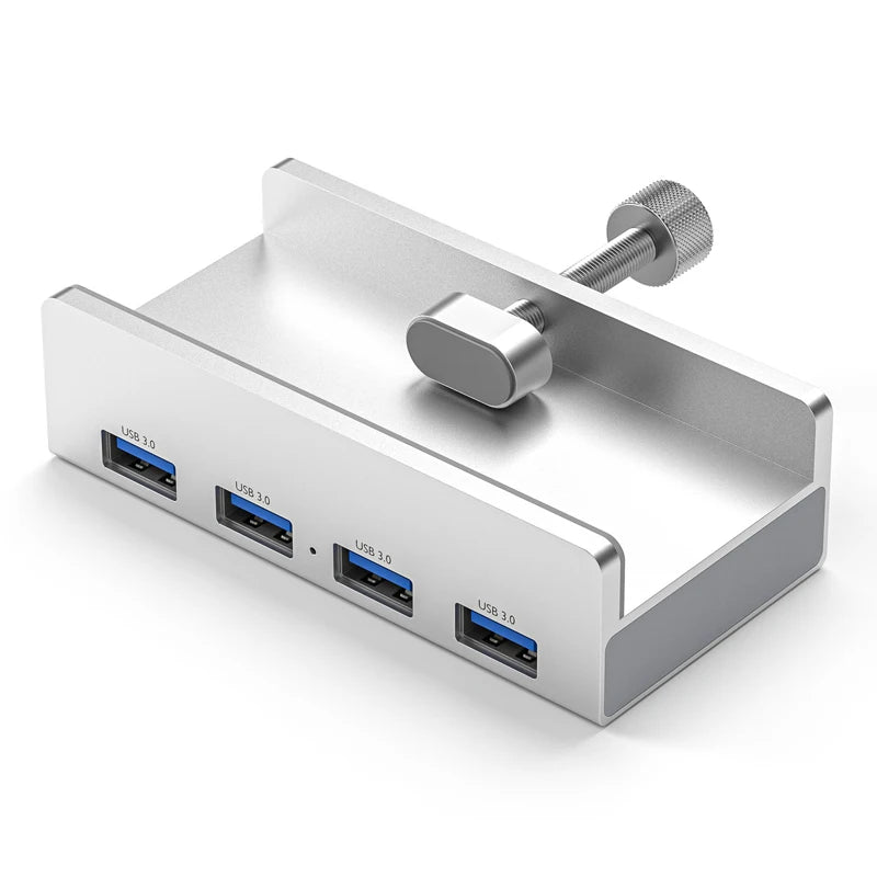 Aluminum Type C 4 Port USB 3.0 HUB Phone Holder SD TF USB Memory Card Reader DC Power Adapter Splitter Multiple Extend Dock