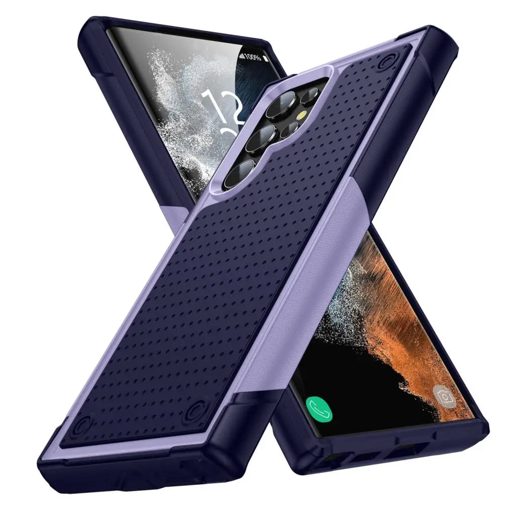 Shockproof Armor Case For Samsung Galaxy S22 Ultra S23 S22 Plus S21 FE S20 A53 A73 A33 A12 Hybrid Rugged PC Silicon Phone Cover
