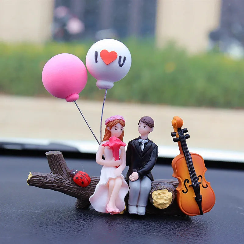 1pc New Tree Branch Couple Car Decoration Creative Car Decoration Fashion Creative Car Accessories Automotive ornaments