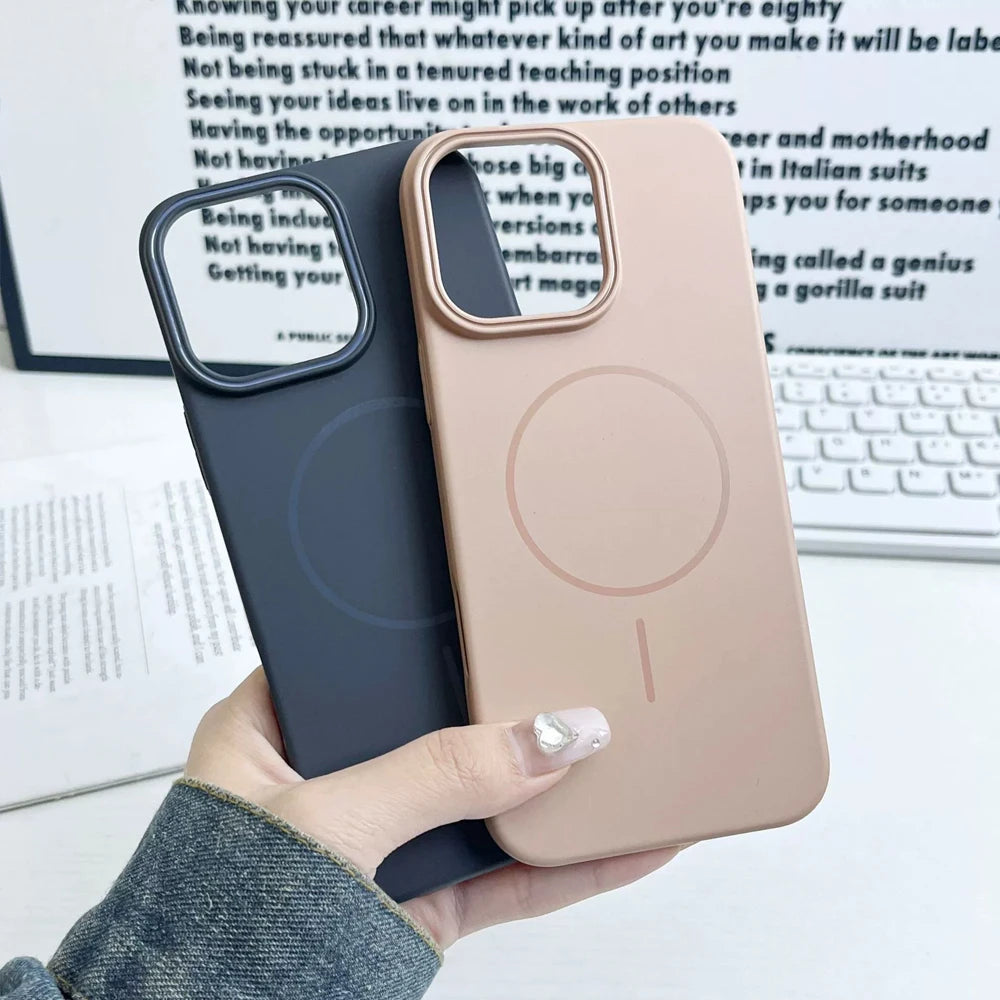 For Magsafe PC Slim Magnetic Phone Case For iPhone 17 Air 16 Pro Max 16E 11 12 13 14 15 Plus 17 Pro Max Matte Bumper Hard Cover