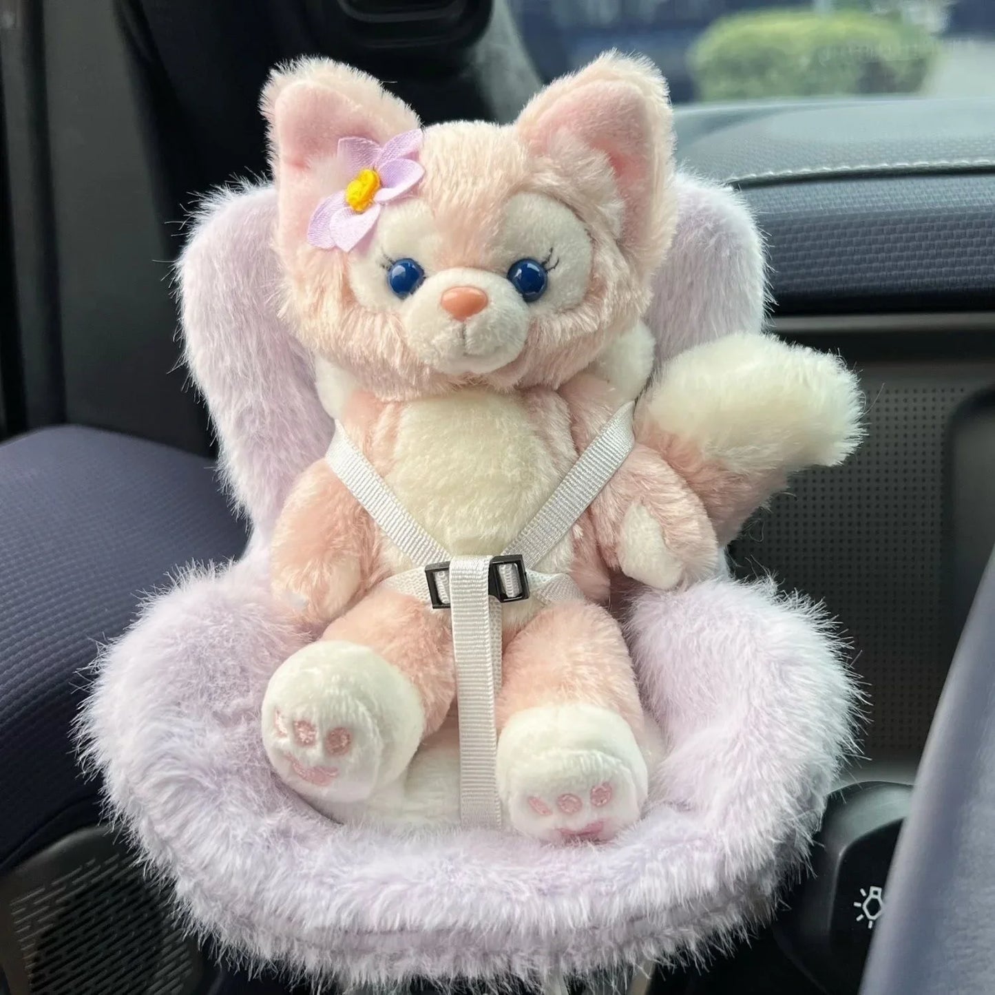 15-17cm Car Doll Seat For Labubu Doll Safety Seat Cute Doll Air Outlet Aromatherapy Decoration Car Interior Decoration