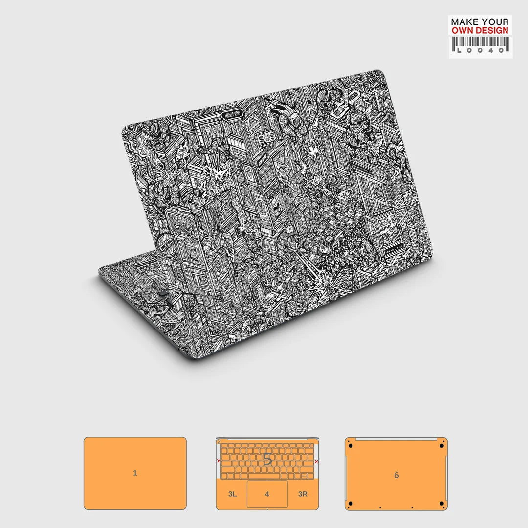 Colorful skin sticker for Macbook Pro 16 14 15 M1 M2 M3 M4 2021 2022 2023 2024 Full Wray Sticker skin screen protector