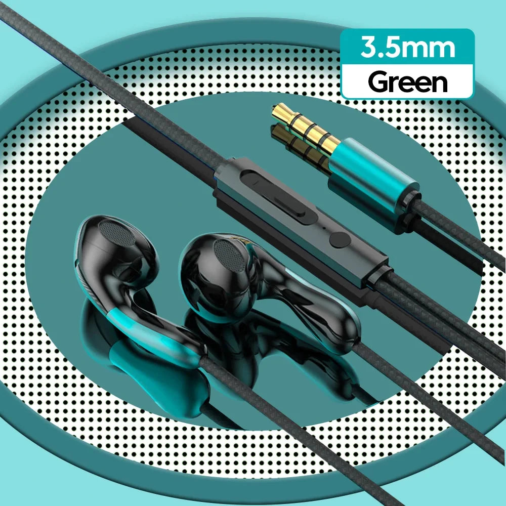 Type C Wired Earphone For Samsung Galaxy S24 S23 S22 Ultra USB-C Headphones A53 A52 A34 A54 Note 20 10 3.5mm Jack Earbud Headset