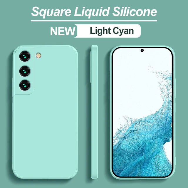 Soft Liquid Silicone Case For Samsung Galaxy S21 S23 S10 Plus S20 FE S10E S22 Note 20 Ultra Cover