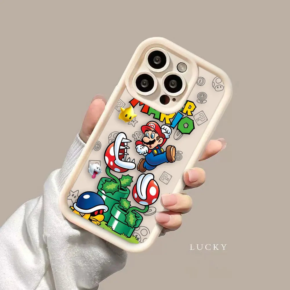 Super M-Mario Bros Game Phone Case For Realme C20 C21Y C30 C31 C33 C35 C53 C55 12 11 8 8I 7I 5 GT 3 NARZO 50 5G Case Funda Shell