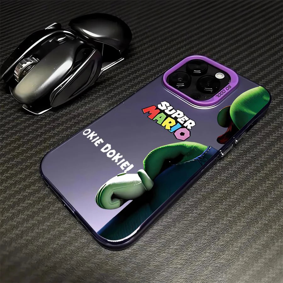 Cool S-Super M-Mario Bros Game Phone Case For iPhone 16 15 14 13 12 11 Pro Max 7 8 Plus XS Max Shockproof Silicone Matte Cover