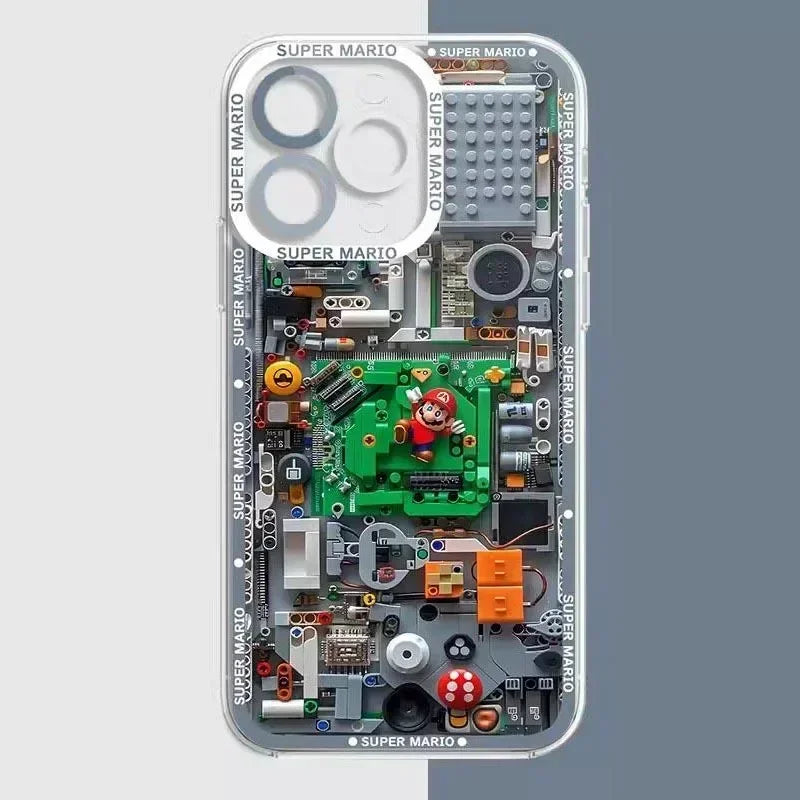 Building Blocks M-Marios Case For Xiaomi 13T 12T 11T 10T 14 13 12 11 Lite 5G NE POCO F6 X6 Pro X3 NFC X5 X4 GT F3 F4 F5 M6 M5S