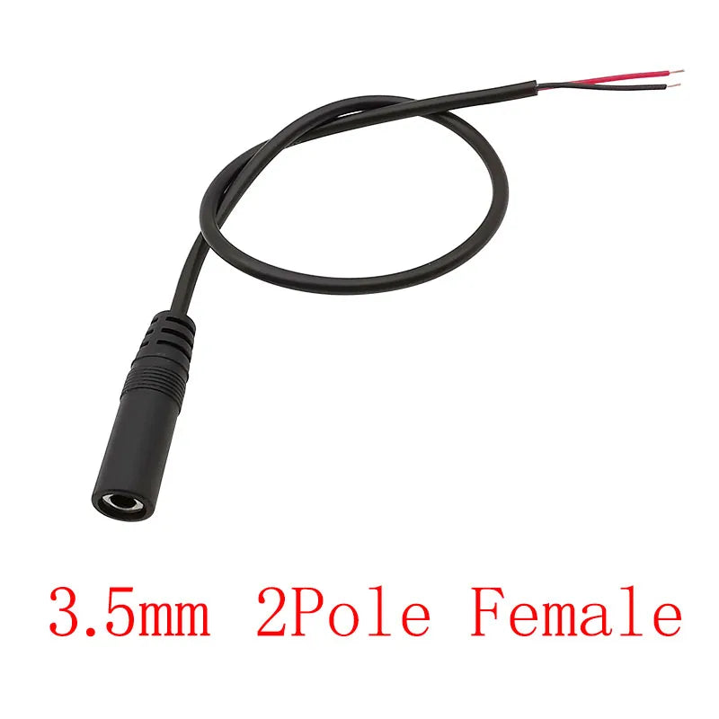 1Pcs 2.5/3.5mm Male Plug/Female Jack Mono/Stereo AUX 2/3/4Pole To Bare Wire Connector DIY Audio Headphone Repair Extension Cable