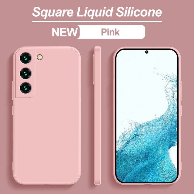 Soft Liquid Silicone Case For Samsung Galaxy S21 S23 S10 Plus S20 FE S10E S22 Note 20 Ultra Cover
