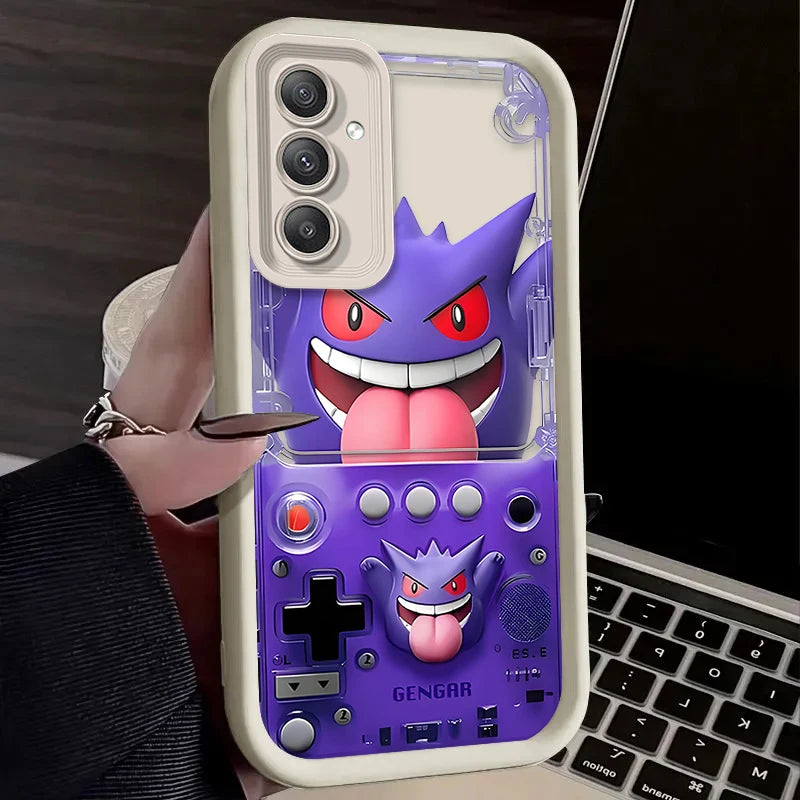 P-Pokemon Gengar Game Silicone Case for Samsung Galaxy A24 A25 A55 A35 A15 A05 A05S A16 A06 A13 A23 A12 A22 A32 A52 A71 A51 4G