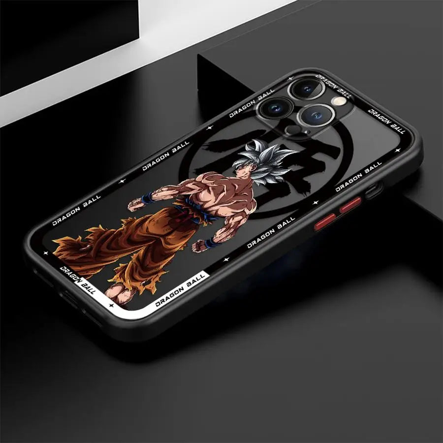 Soft Edge Case for iPhone 13 Mini 11 11 Plus 16 12 15 Pro MAX 14 XS 8 7 SE XR 16 Plus 12Pro 14Pro Hot Blooded Anime Goku