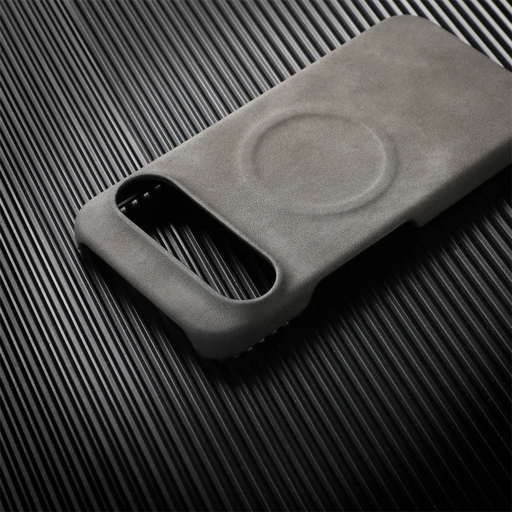 Luxury Sheepskin Leather Magnetic Phone Case For Google Pixel 10 9 8 7 Pro XL 8A 7A Shockproof Business Matte Hard Solid Cover