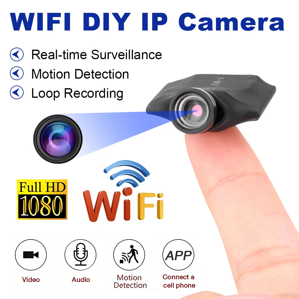 1080P HD P2P Camera DIY WIFI IP Mini Camera Module Motion DV Video Recorder Home Security Mini Camcorder Remote Control Cameras