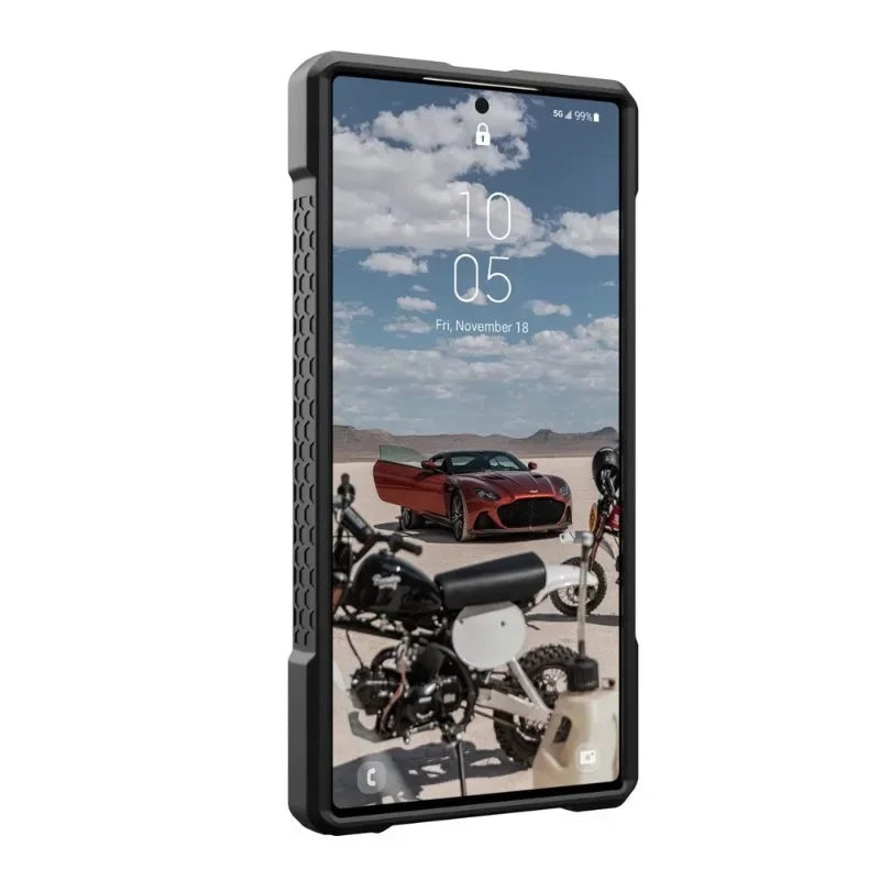 Kevlar Monarch Pro Serie High Qualitiy Drop Protection Case with Magnetic Charging Compatible for Samsung Galaxy S24 Ultra Cover