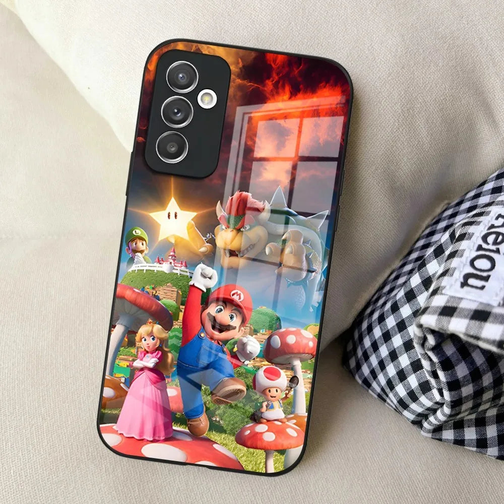 Hot Games M-Marioes Phone Case for Samsung S24 Ultra S23 S22 S20 Fe S21 Plus Galaxy A54 A34 A24 A53 Note 20 Glass Cover