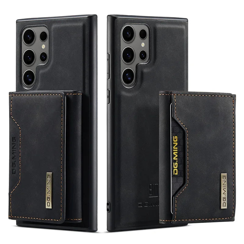 2 in 1 Detachable Wallet Card Holder Phone Case for Samsung Galaxy S25 Ultra S22 Plus S24 S23 FE A54 A16 A56 A55 A35 A36 Cover