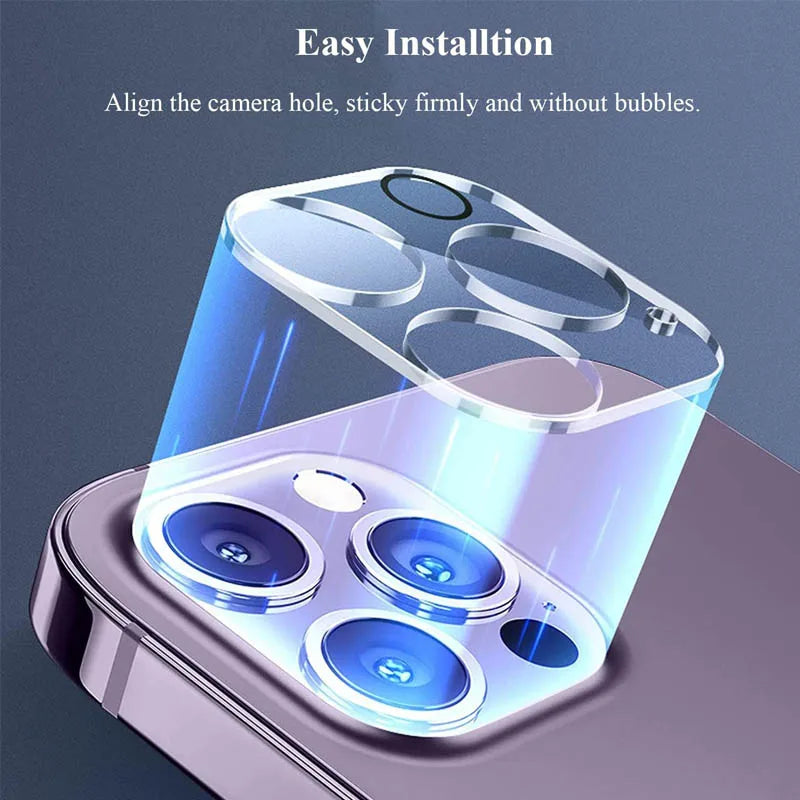 "Scratch-Resistant iPhone Camera Lens Protectors (1–5pcs) – Tempered Glass for iPhone 11–16 Pro, Pro Max, Plus"