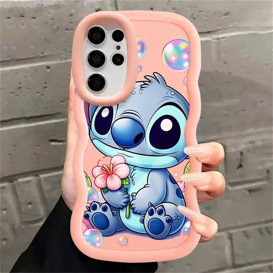 Lilo Stitch Cute Case for Samsung Galaxy S25 S24 Ultra S23 S22 Plus S21 FE S20 S25Ultra Soft Phone Funda