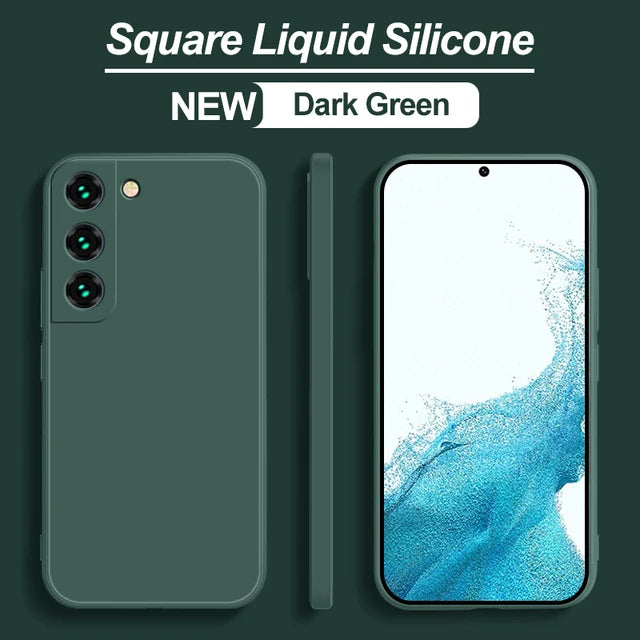 Soft Liquid Silicone Case For Samsung Galaxy S21 S23 S10 Plus S20 FE S10E S22 Note 20 Ultra Cover