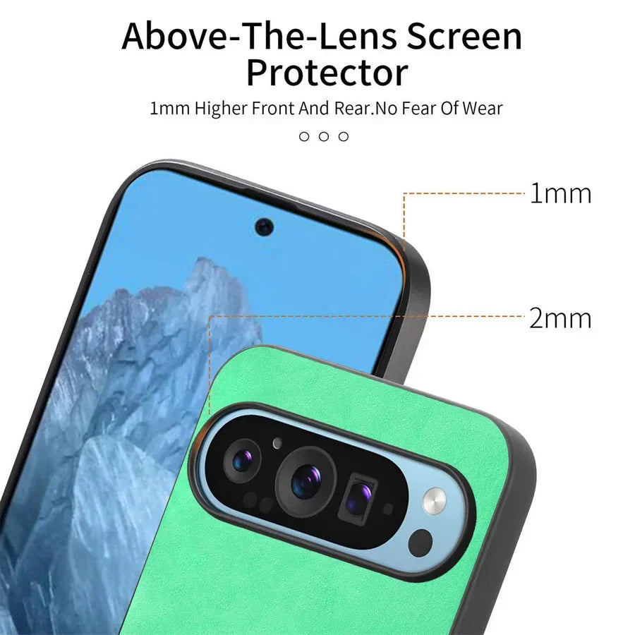 For Google Pixel 9 Pro XL Case Pixel9 Pro 9A Luxury Leather for Magsafe Magnetic Wireless Charging Cover for Pixel 7 8 Pro 7A 8A
