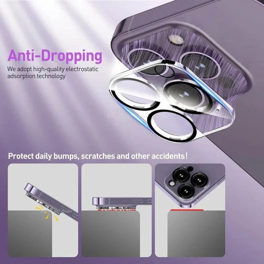 "Scratch-Resistant iPhone Camera Lens Protectors (1–5pcs) – Tempered Glass for iPhone 11–16 Pro, Pro Max, Plus"