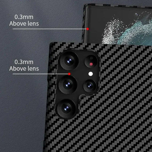 Luxury Carbon Fiber Case For Samsung Galaxy S25 S24 S23 S22 S21 Ultra Plus S24Ultra 5G Cover Hard PC Ultra Thin Protective Cases