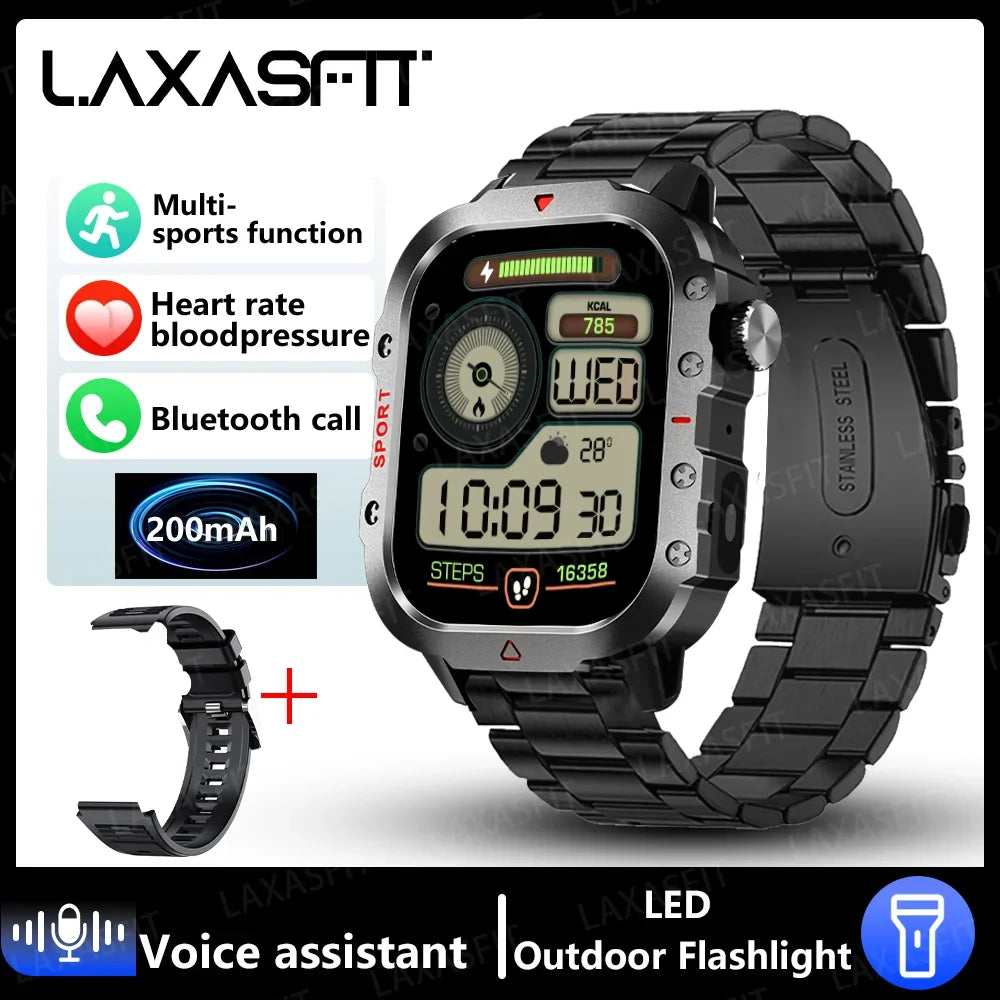 2024 New LED Men's Smartwatch Bluetooth Talking Smartwatch Multi Sport Mode Health Monitoring Smart Watch