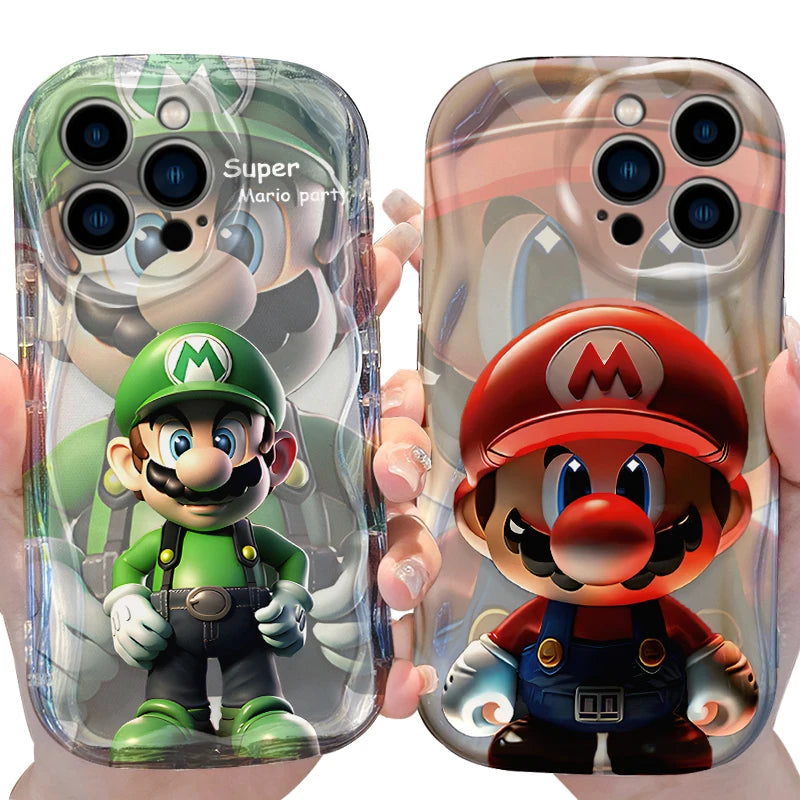 Super M-Marios Bros Wave Case for iPhone 15 14 Pro Max 13 12 Mini 11 XS X XR 8 7 6 6S Plus SE 2022 2020 Soft Silicone Back Cover