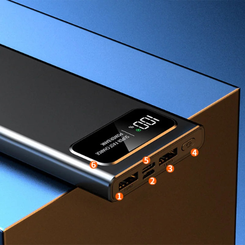 Xiaomi 120W Super Fast Charging 200000mAh High Capacity Power Bank Battery Digital Display Power Bank For Iphone Samsung Huawei