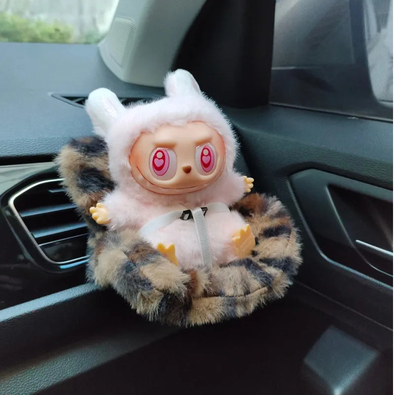 15-17cm Car Doll Seat For Labubu Doll Safety Seat Cute Doll Air Outlet Aromatherapy Decoration Car Interior Decoration