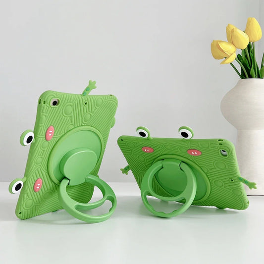 For IPad 9 8 7th Generation Child Case for IPad Air 2 3 4 5 10.9 2022 Mini 6 Pro 11 Cute Cartoon Silicone Tablet Protective Case