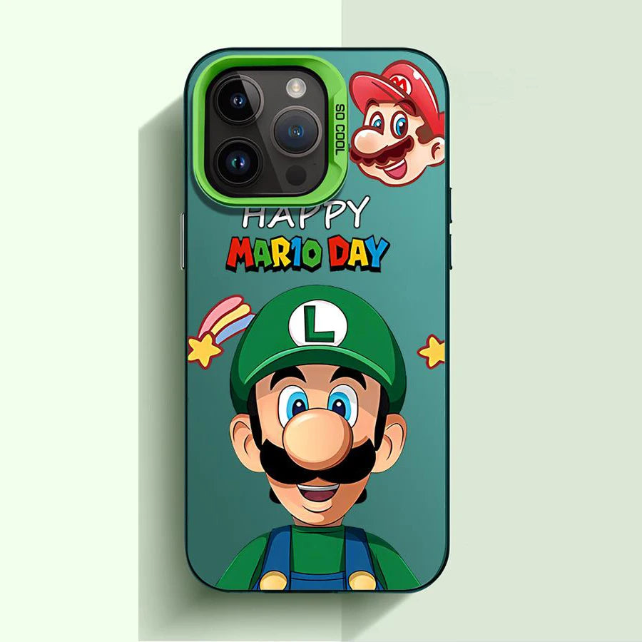 Cartoon S-Super M-Marios Bros Phone Case For iPhone 16 15 14 13 12 11 Pro Max 7 8 Plus XR XS Max Shockproof Silicone Matte Cover