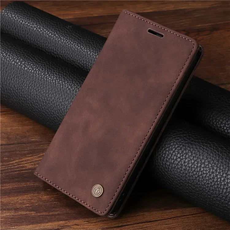Leather Flip Phone Case For Samsung Galaxy S9 S10 Plus S20 S21 FE S22 S23 S24 Ultra Note 9 10 Plus 20 Ultra Luxury Wallet Cover