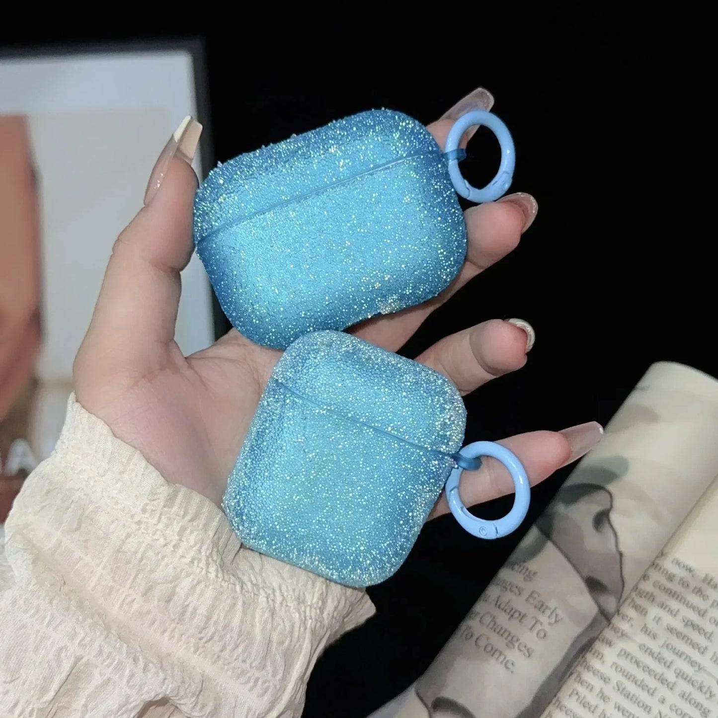 For Airpods 4 3 2 1 Glitter Rhinestone Case Bling Matte Protective Funda For Airpods Pro2 Bluetooth Earphone Bag 2025
