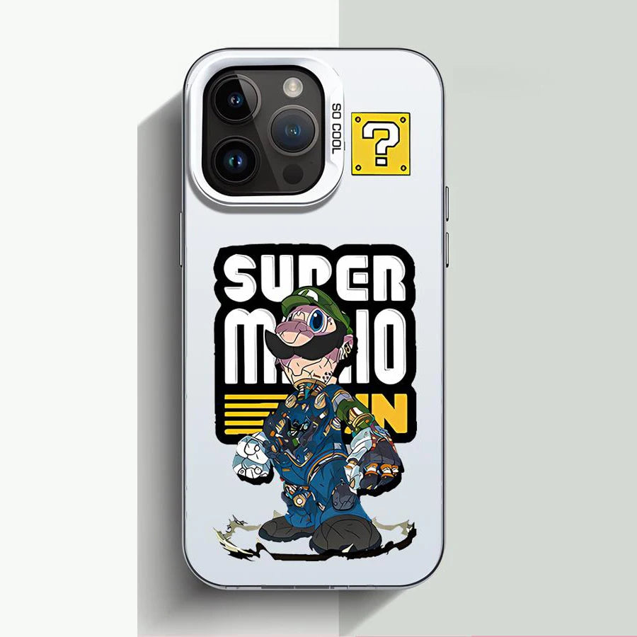 Cool S-Super M-Mario Bros Game Phone Case For iPhone 16 15 14 13 12 11 Pro Max 7 8 Plus XS Max Shockproof Silicone Matte Cover