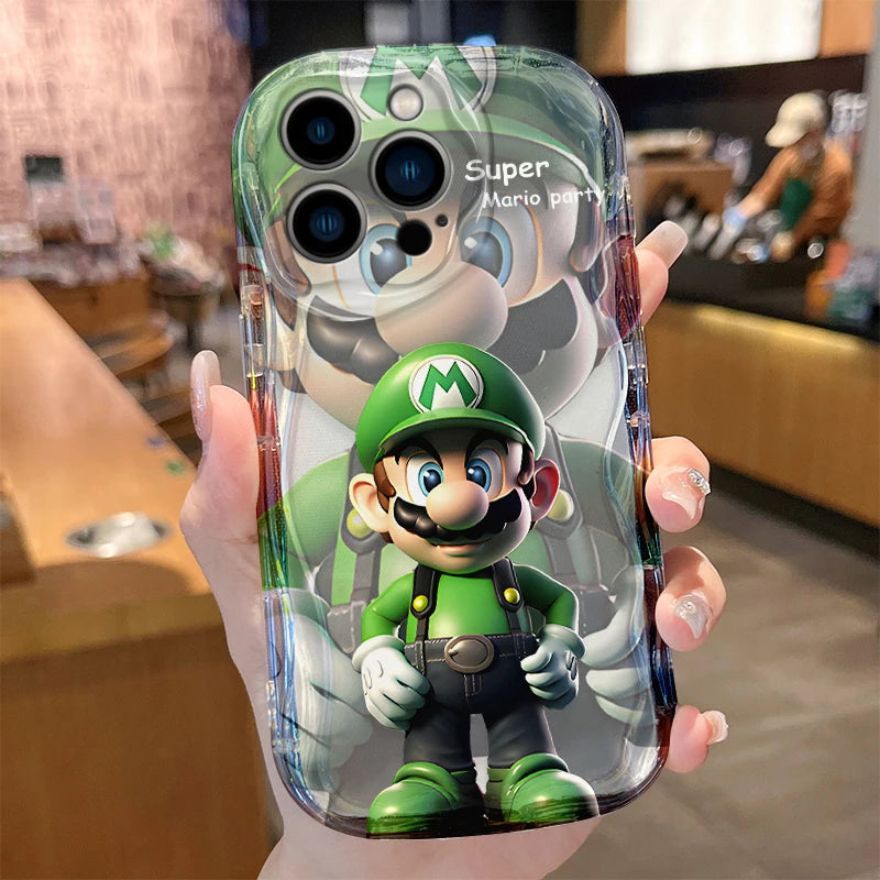 Super M-Marios Bros Wave Case for iPhone 15 14 Pro Max 13 12 Mini 11 XS X XR 8 7 6 6S Plus SE 2022 2020 Soft Silicone Back Cover