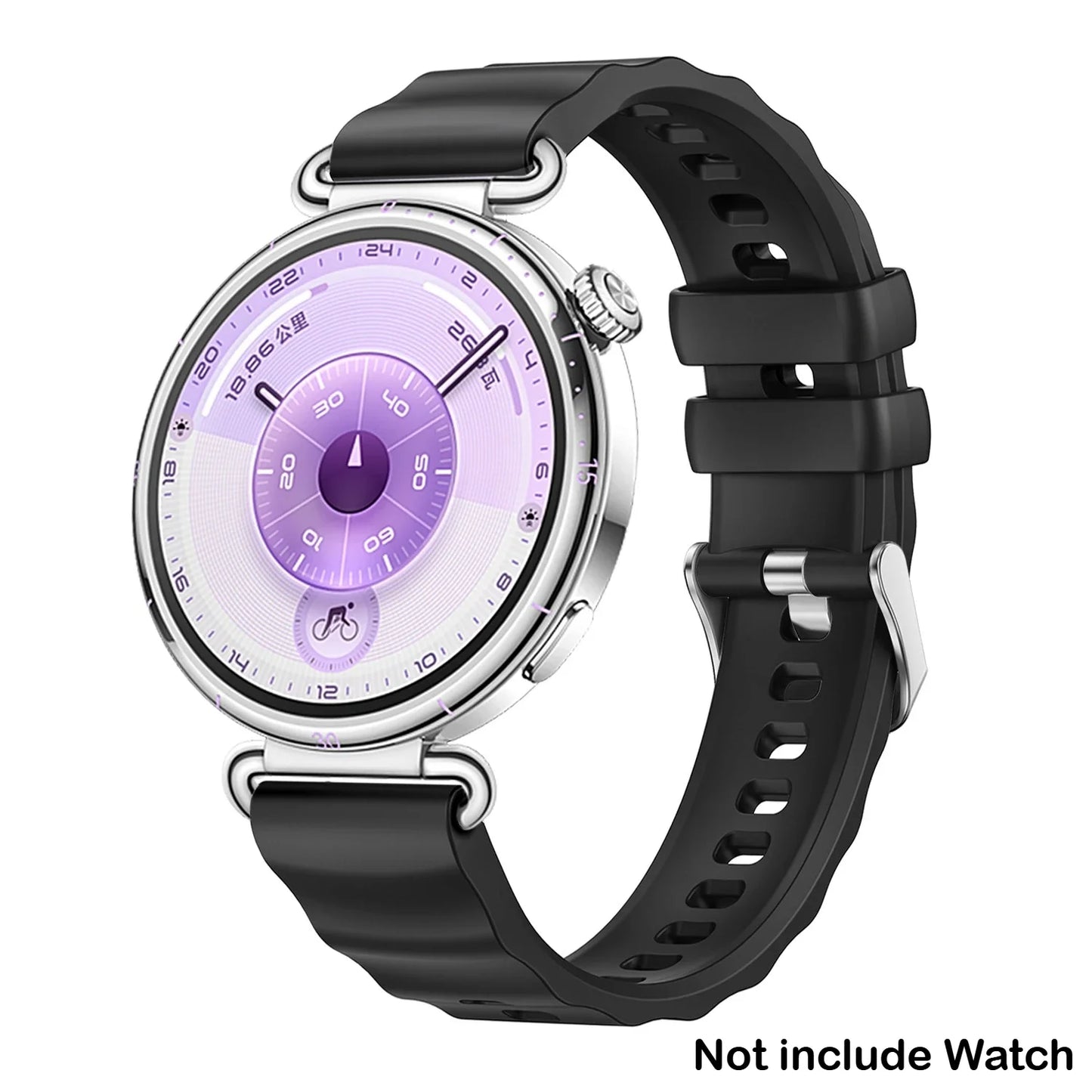 18mm Silicone Band for Huawei Watch GT6 41mm Sport Strap Metal Buckle Correa for Huawei Band GT6 Smartwatch Replacement Bracelet