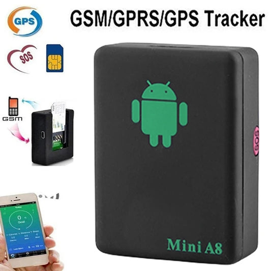 Mini A8 No GPS Tracker Locator RealTime Car Kids Pet GSM/GPRS/LBS Tracking Power Adapter With sOS Button USB Cable