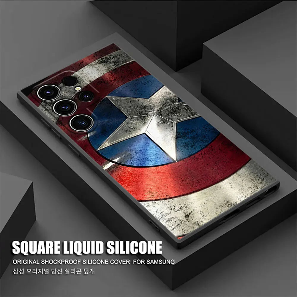 Marvel Spiderman Venom Deadpool Phone Case For Samsung Galaxy S24FE Cases S25 S23 S21 Ultra S24 FE S22 Plus A35 A54 A55 5G Cover