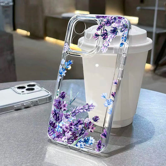 Cute Flower Clear Case For Samsung Galaxy A56 A36 5G Case S25 Ultra S24 FE S23 S22 S21 A55 A16 A35 A26 A06 Shockproof Back Cover