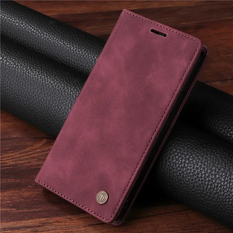 Leather Flip Phone Case For Samsung Galaxy S9 S10 Plus S20 S21 FE S22 S23 S24 Ultra Note 9 10 Plus 20 Ultra Luxury Wallet Cover