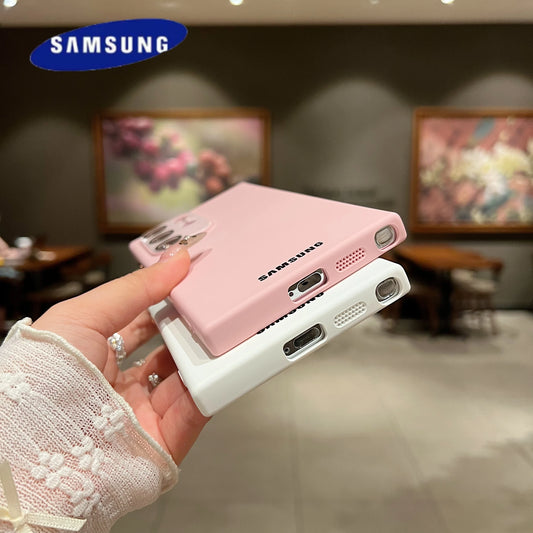 Ultra Thin Liquid Silicone Soft Case For Samsung Galaxy S25 S24 Ultra S23 FE S22 S21 Plus A55 A35 A34 A16 A15 A14 A13 A25 Cover