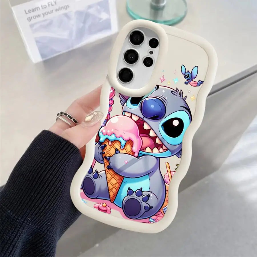 Lilo Stitch Cute Case for Samsung Galaxy S25 S24 Ultra S23 S22 Plus S21 FE S20 S25Ultra Soft Phone Funda