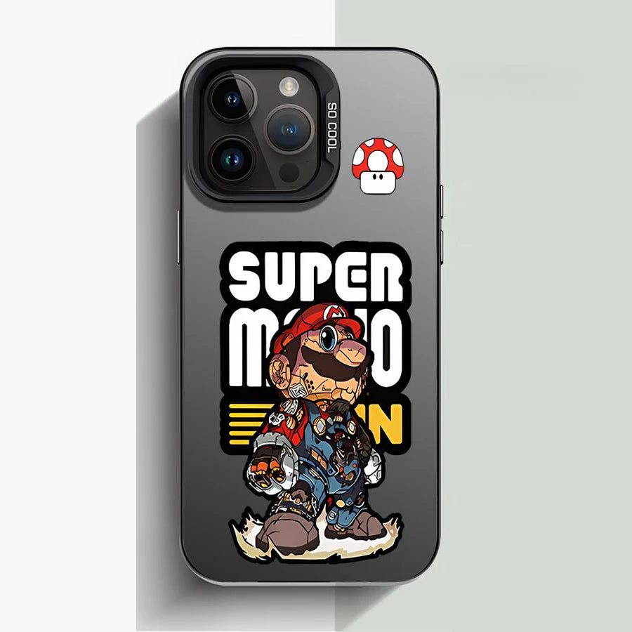 Cool S-Super M-Mario Bros Game Phone Case For iPhone 16 15 14 13 12 11 Pro Max 7 8 Plus XS Max Shockproof Silicone Matte Cover